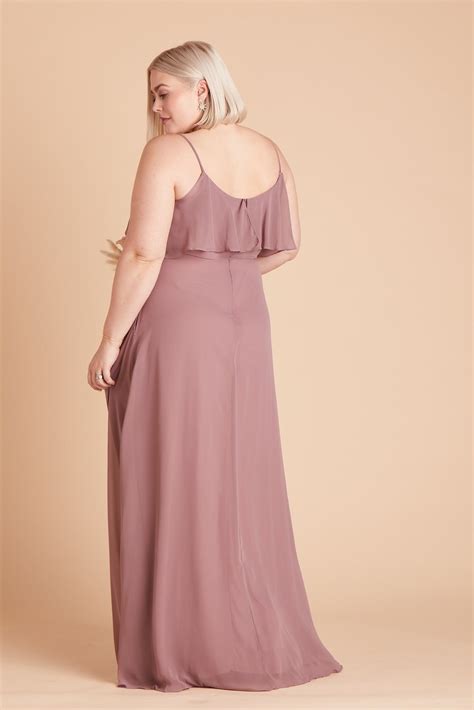 Jane Convertible Chiffon Bridesmaid Dress In Dark Mauve Birdy Grey