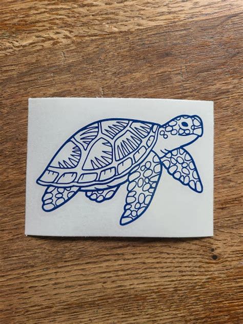 Sea turtle decal sticker turtle laptop decal turtle sticker | Etsy