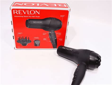 Revlon Turbo Hair Dryer 1875 Watts Of Maximum Shine Fast Dry Black