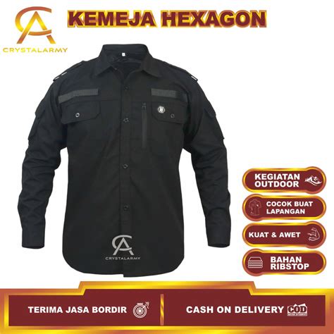 Jual Kemeja Tactical Hexagon Original Kemeja Tactical Outdoor