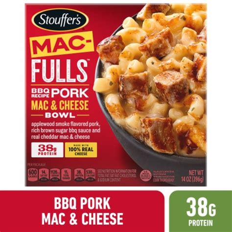 Stouffers Mac Fulls Bbq Recipe Pork Mac And Cheese Frozen Meal 14