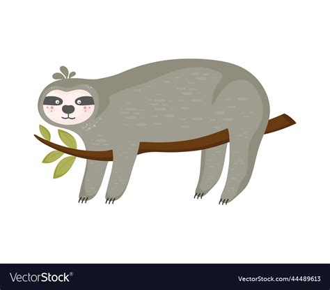 Sloth adorable animal Royalty Free Vector Image