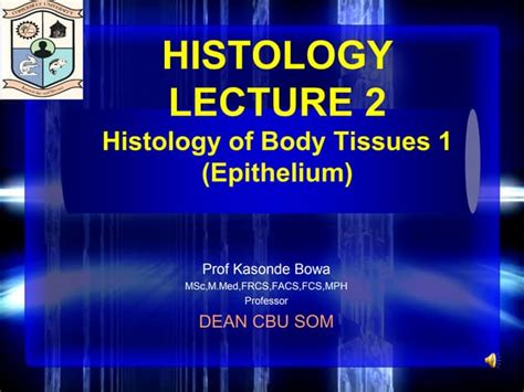 Histology 2 Pdf Introduction To Tissues Chapter 2 Ppt