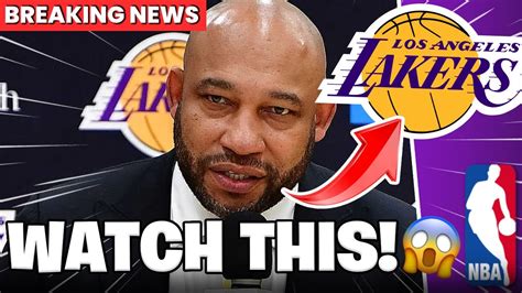 Shocking Unexpected Confirmation Must Watch Los Angeles Lakers