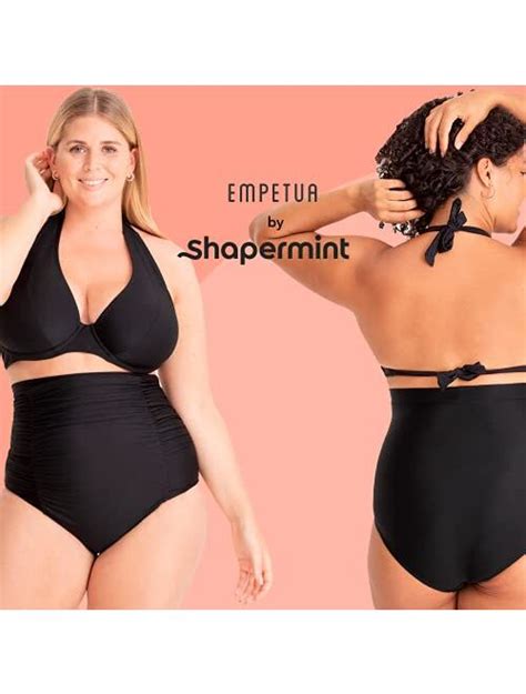 Buy Shapermint Women Ruched High Waisted Bikini Bottom Swimsuit Tummy