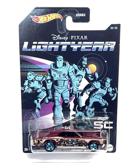 Hot Wheels Disney Lightyear Star Commando Chevelle Ss Maroon Contemporary