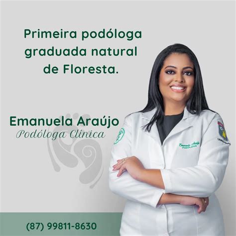 Parab S Emanuela Primeira Pod Loga Graduada Natural De Floresta Pe