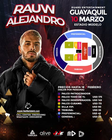 Rauw Alejandro llegará a Ecuador en marzo cuánto cuestan las entradas