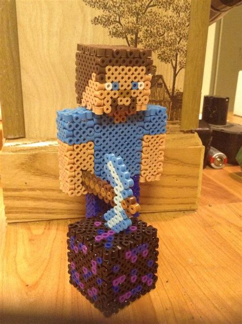 Minecraft Steve Perler Beads