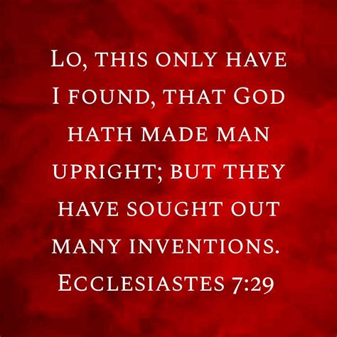 Ecclesiastes 729 Verse Quotes Names Of Jesus Ecclesiastes 7