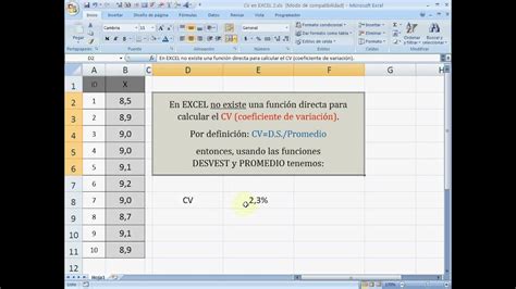 Cómo calcular el coeficiente de variación utilizando Excel Hot Sex