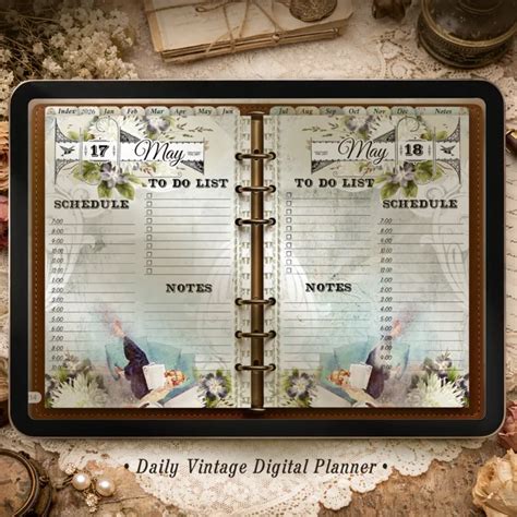 Cheat Sheet For Digital Planner Vintage