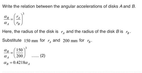 Solved Two Friction Disks A And B Are Brought Into Contact Chegg