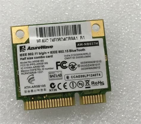 Atheros Wireless Wifi For HP Mini PCI E Wireless Card Atheros AR9285