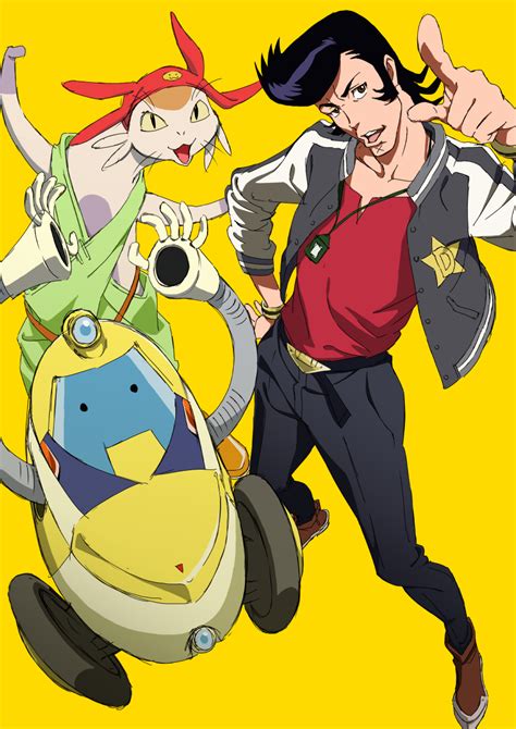 Dandy Meow And Qt Space Dandy Drawn By Tuchinokoeffect Danbooru