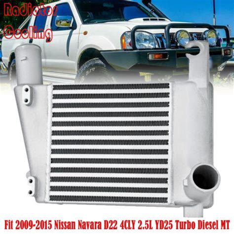 Top Mount Intercooler Fit 09 15 Nissan Navara D22 4CLY 2 5L YD25 Turbo