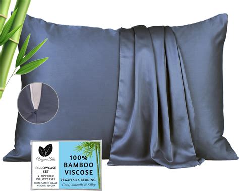 Amazon Viscose Bamboo Pillowcase Queen Pack Cooling Pillow Cases For Hot Sleepers