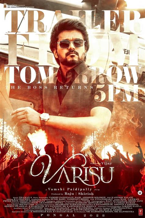 The Trailer Of Thalapathy Vijay Starrer Varisu Releasing Tomorrow