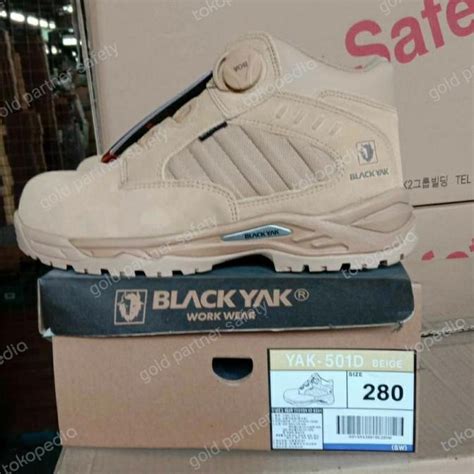 Jual Sepatu Safety Shoes Black Yak Boa System Fastract 100 Original