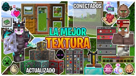 VUELVE LA MEJOR TEXTURA ÚTIL para MINECRAFT PE 1 20 TEXTURA BEDROCK