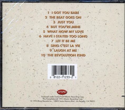 Sonny Cher I Got You Babe Marked Ltd Stock Capital Music Gear