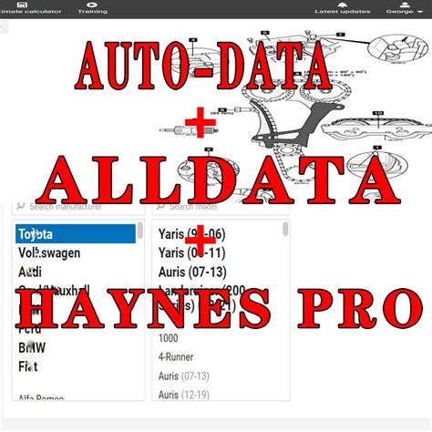 Alldata Software De Reparaci N De Autom Viles Ltima Versi N Cuenta