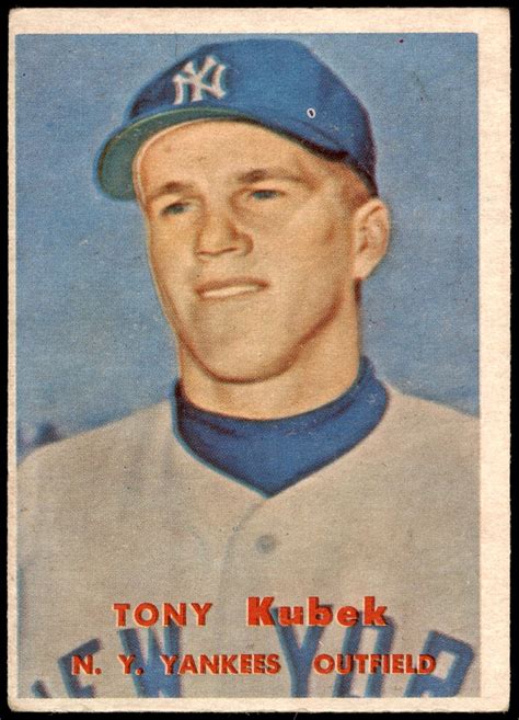 Amazon 1957 Topps 312 Tony Kubek New York Yankees Baseball Card