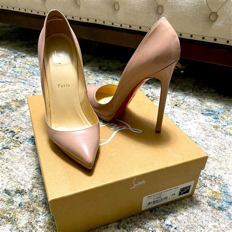 Christian Louboutin Pigalle Plato 140mm Heel In Nude Gem