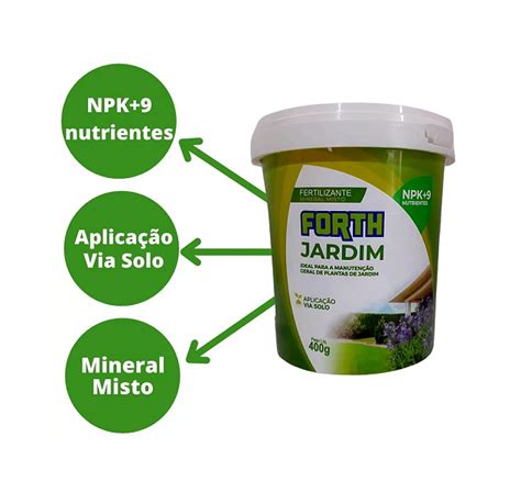 FERTILIZANTE ADUBO FORTH JARDIM 400G Agro Raça Forte