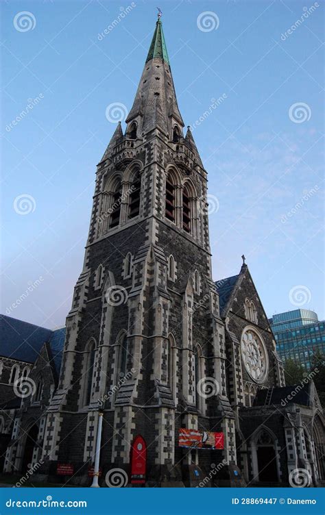 Christchurch Cathedral New Zealand Editorial Photography - Image of ...