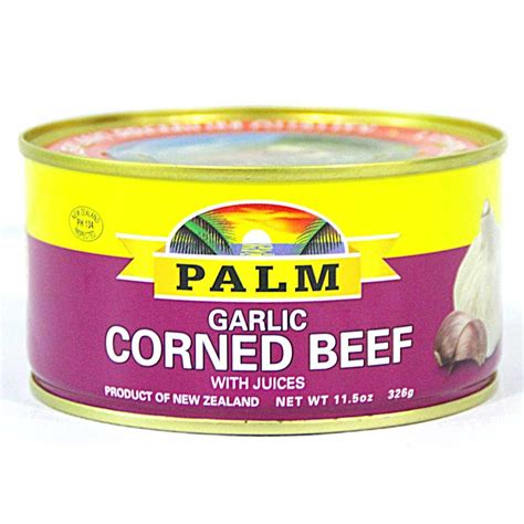 Palm Garlic Corned Beef With Juices 11 5oz 326g Lazada PH