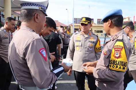 Bentuk Pengawasan Terhadap Anggota Kapolres Sidrap Pimpin Pelaksanaan