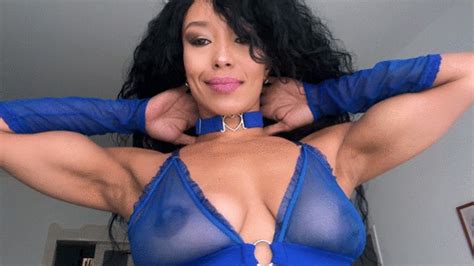 Brenda Biceps Blue Lingerie Flexing Video 2024 Brenda Biceps Clips4sale