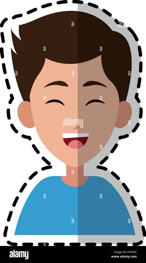 Happy Man Cartoon Icon Image Stock Vector Image Art Alamy