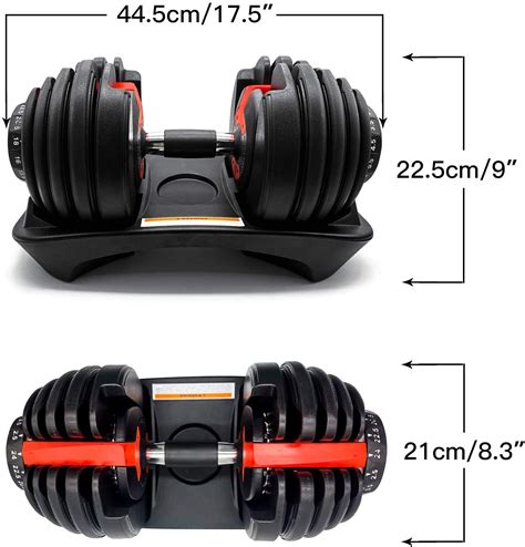 Adjustable Dumbbells Set 25KG Pair - Sports World