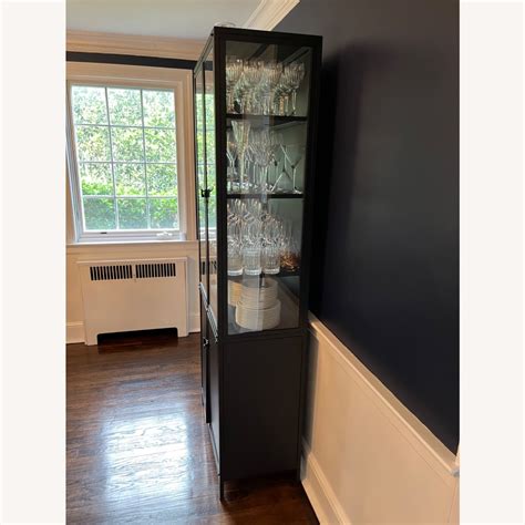 Crate & Barrel Tall Casement Cabinet - AptDeco