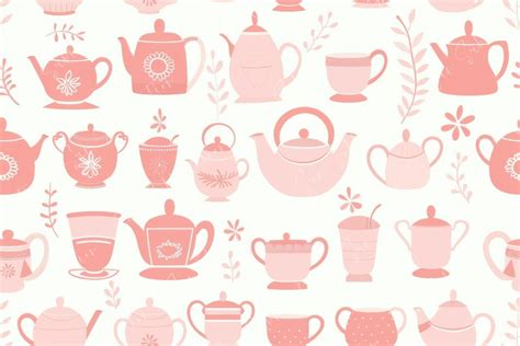 Vintage Teapots Seamless Pattern Graphic by Sun Sublimation · Creative ...