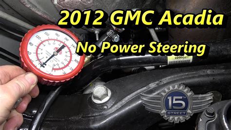 Gmc Acadia No Power Steering Youtube