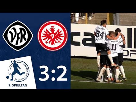 Knapper Heimsieg für Aalen VfR Aalen Eintracht Frankfurt 9