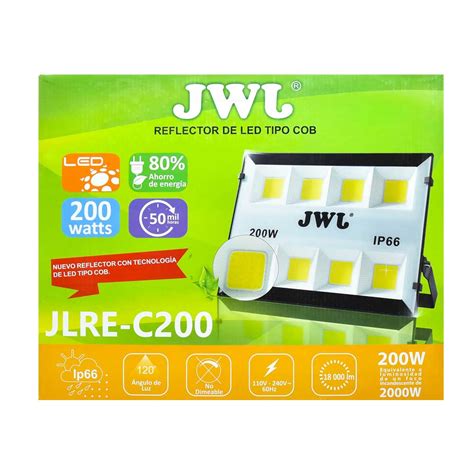 Reflector Led Tipo Cob Ip W Luz Blanca Jlre C B Jwj Joinet