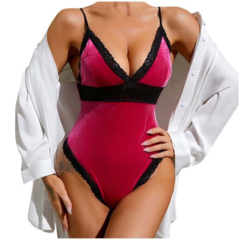 Wreesh Womens Lingerie Bodysuit Teddy Lingeries Set Temptation