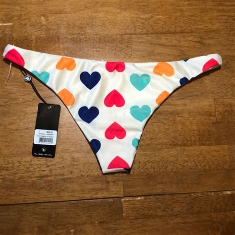 Wildfox Swim Wildfox Swim Nwt Womens Hearts Bikini Bottom Ml Poshmark
