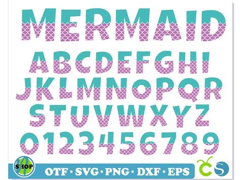 Mermaid Font SVG Cricut, Mermaid Font otf, Mermaid letters s | Inspire ...