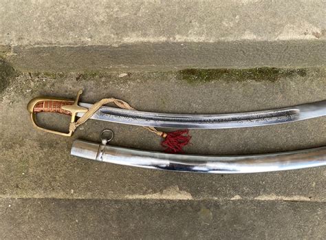 Polish Cavalry Saber With Scabbard 1934, Signed god Honor Homeland ...