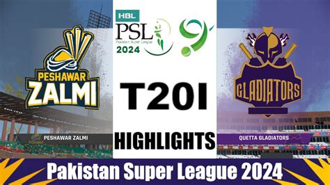 Peshawar Zalmi Vs Quetta Gladiators 2nd T20I Highlights PSZ Vs QTG