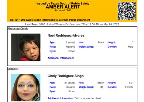 Amber Alert Issued For Missing 6 Year Old From Everman