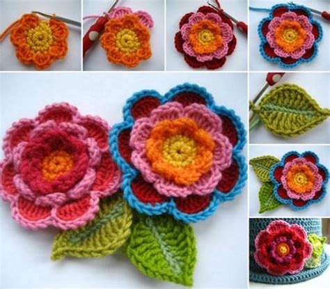 Simple Yet Stunning Crochet Button Flowers