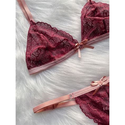 Conjunto De Lingerie Bicolor Conforto Sem Bojo Calcinha E Suti Em