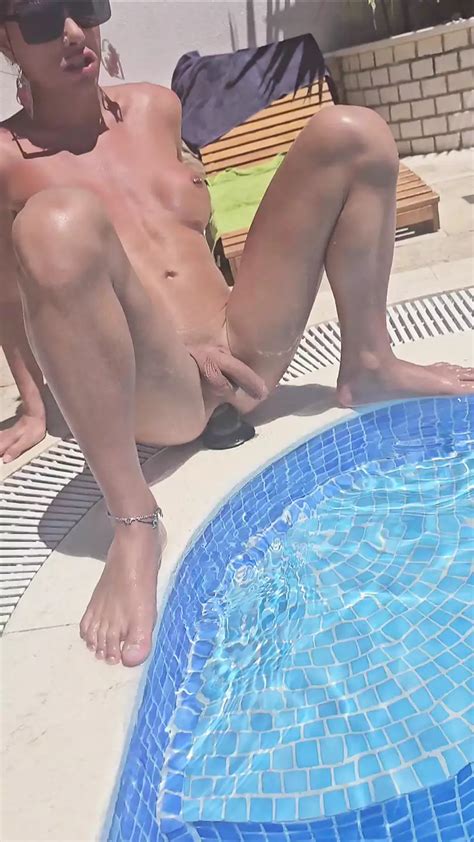 I Fist My Hot Ass By The Pool Shemale Fisting Anal Porn Feat Gianina Maissen XHamster