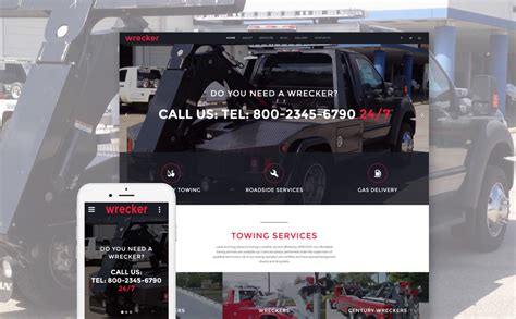 Car Towing Website Template